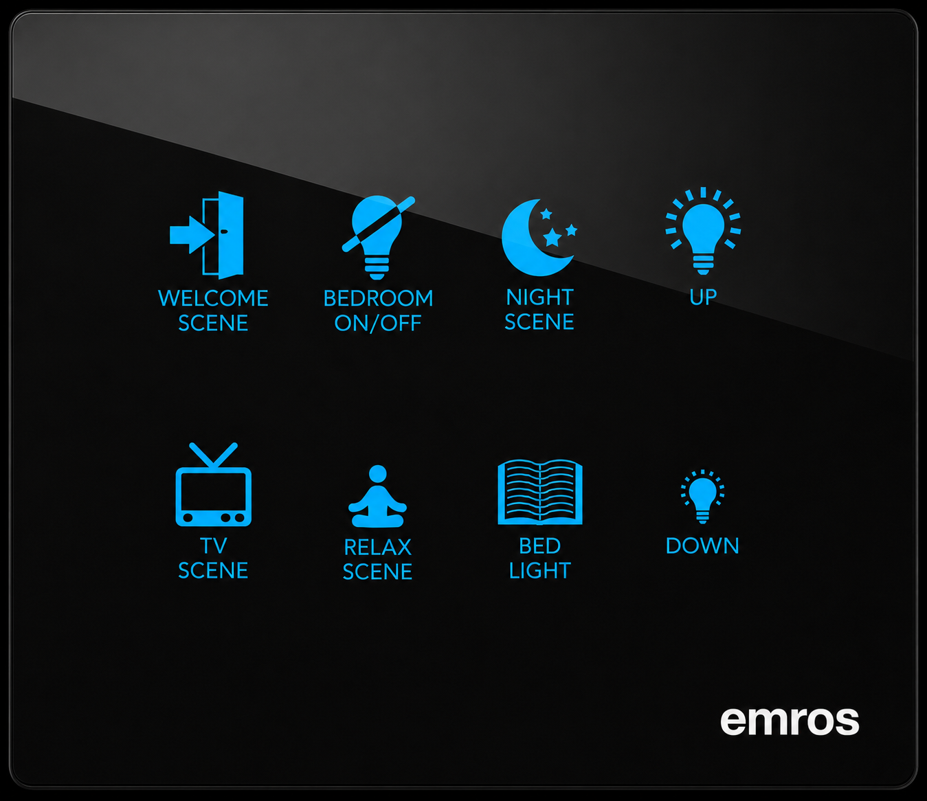 Customizable GRMS touch panel for hotel room automation